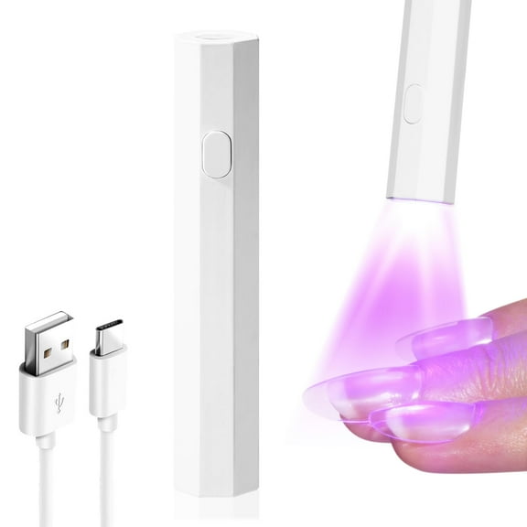 Mini UV Light for Nails Handheld, Portable UV Light for Gel Nails Cured, Cordless Nail Lamp Rechargeable Nail Dryer Lamp for Glue Fast Drying