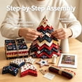 thumbnail image 5 of Diy Christmas Quilted Fabric Tree Kit,Holiday Patchwork Sewing Craft Set for Adult & Beginner,Handmade Tabletop Christmas Tree Holiday Decor Mantel Table Office Display,Gift for Quilting Lovers, 5 of 8