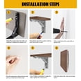 thumbnail image 4 of 8 10 12 Shelf StyleE ///Soporte de 14 pulgadas Soporte para ahorrar espacio para el hogar, 4 of 6