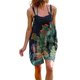 thumbnail image 2 of Moda mujer estilo étnico estampado hombro frío tirantes bolsillos Cami pantalones mono Pompotops qyievc2085, 2 of 6
