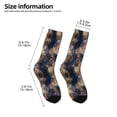 thumbnail image 2 of Rateoe Watercolor Snake Skin Pattern Children's Socks, Socks Gifts ,kids Crew Soft Cotton Socks , Moisture-Wicking, Durable, Ideal for Daily Wear & Sports, 2 of 5