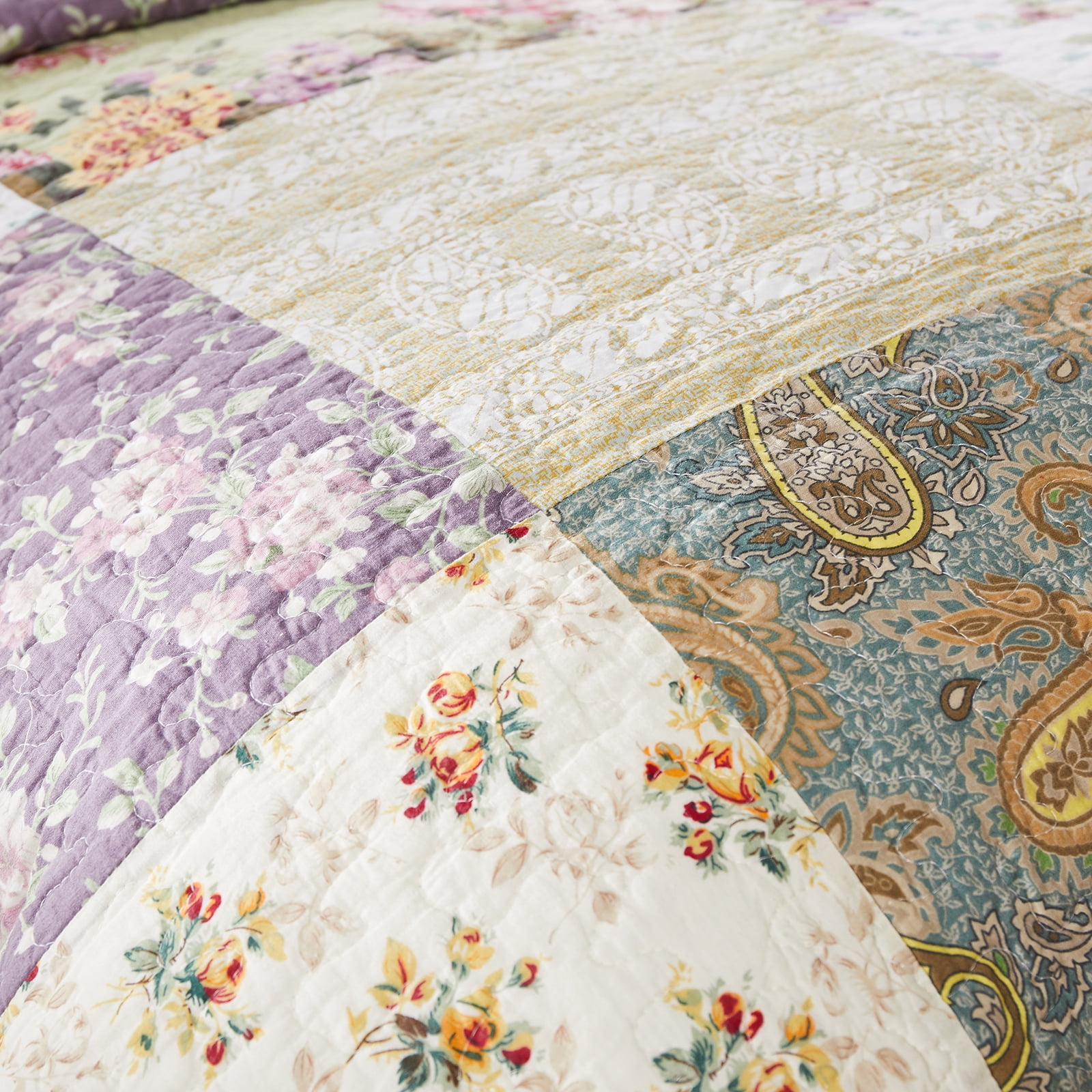 Global Trends Carmel 100% Cotton Patchwork Throw Blanket