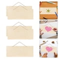 thumbnail image 3 of 5x Unished Wooden Plaques Wood Chip Door Signs Wood Slices Crafts Embellishments Rectangle Plain wooden sign For painting Writing Decor Completo Gloria Placas de madera, 3 of 8