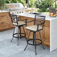thumbnail image 6 of Crestlive Products Cast Aluminum Outdoor Swivel Bar Stools Set of 2, Heavy Duty Patio Bar Height with Sunbrella Cushions, for poolside, 6 of 8