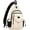 Beige, variant on Sling Backpack Canvas Crossbody Hiking Daypack Bag with Anti-theft Pocket