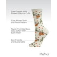 thumbnail image 3 of MeMoi Women's Sloth Bamboo Blend Crew Socks - Womens - Female, One Size, Marshmallow, 3 of 8