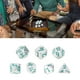 thumbnail image 4 of Rolling Dice Set, Role Playing Polyhedral Dices Metallic Colorful Number 7pcs  For Teaching ANGGREK Metallic Dices Set, 4 of 8