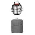 thumbnail image 1 of a presión,Pequeñas a presión Utensilios de cocina de acero inoxidable,Mini a presión para acampar enlatadoras a presión, a presión multifunción olla DYNWAVEMX ollas a presión, 1 of 8