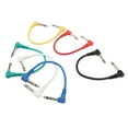 thumbnail image 1 of Ccdes Effects Cable,Right Angle Patch Cables,6Pcs Guitar Effect Cable Right Angle Universal Instrument Patch Cables For Pedals 6.35mm, 1 of 8