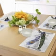 thumbnail image 4 of Ambesonne Spring Place Mats Set of 4, Wild Peacock Feather, Standard Size, Multicolor, 4 of 6