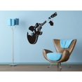 thumbnail image 4 of Decoración de pared ZHCH etiqueta de música guitarra vinilo removible 55cm x 60cm, 4 of 4