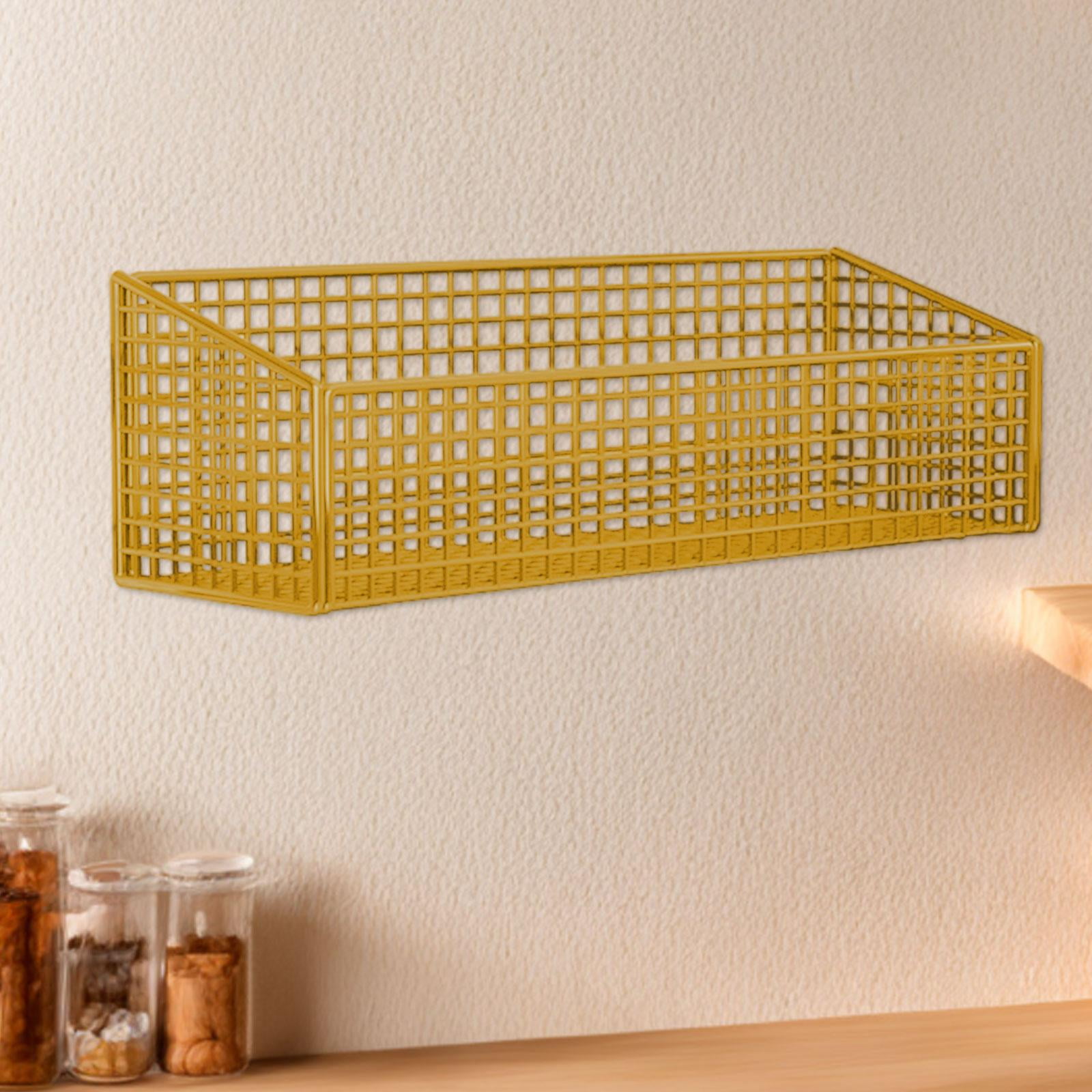 Fruit Vegetable Basket Organizer Wire Metal Sturdy Large Wall Mounted for Pantry Kitchen Home