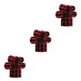 thumbnail image 1 of Naiovety Cinta con cable de Navidad, decoración de arpillera decorativa a cuadros DIY, suministro de ducha, adornos artesanales, árbol, negro, Type1 NO1, 1 of 6