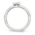 thumbnail image 3 of Stackable Expressions Sterling Silver Rhodium-plated Star of David Ring, 3 of 7
