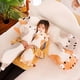 thumbnail image 4 of Almohada de felpa con forma de gato SNOWOLF amarilla 50 cm, 4 of 7