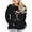 Black, variant on MOUSYA Women Plus Size Merry Sweatshirt Women Christmas Glitter Patch Merry Shirt Merry Letter Print Long Sleeve Oversized Pullover Tops,2X