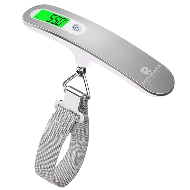 Báscula de viaje para equipaje ROTOPATA digital de 50 kg con aviso de sobrepeso