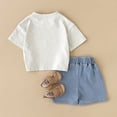 thumbnail image 5 of Gibobby Toddler Girls Baby Girl Summer Short Set Female Cute T-Shirt Tops+Shorts T-Shirt Shorts 2pcs Clothes Outfits,18-24 Months,Light Green, 5 of 8