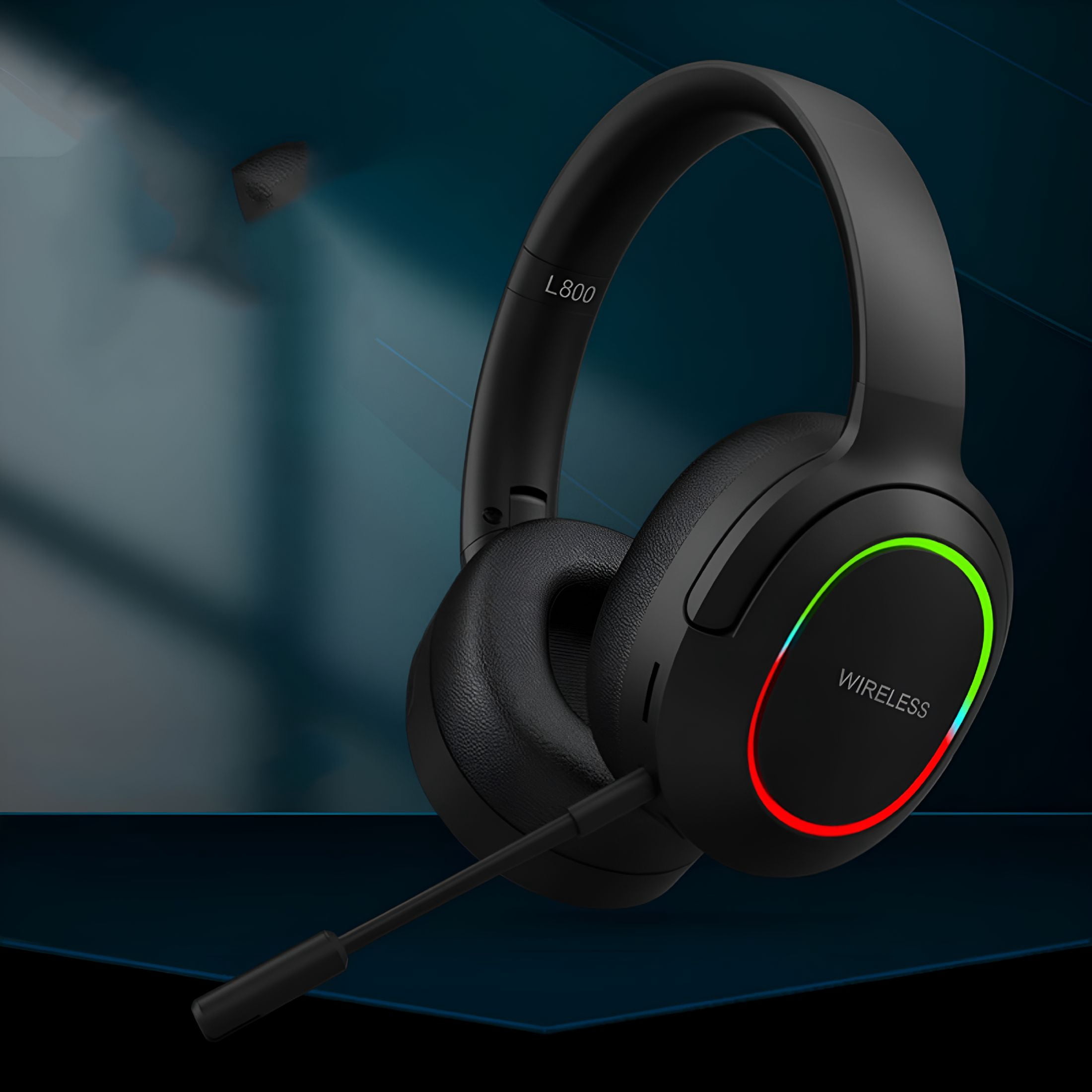 GJX Bluetooth Headset,Wireless Headset with Noise Cancelling Microphone for Work,On Ear Headphones with USB Dongle and Mute Mic for Computer,Office Headset for Work,Call Center