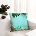 thumbnail image 5 of Wukai Tropical Pineapple Premium Polyester Fleece Pillow Covers with Hidden Zipper Closure,Luxuriously Soft and Durable-22"x22", 5 of 7