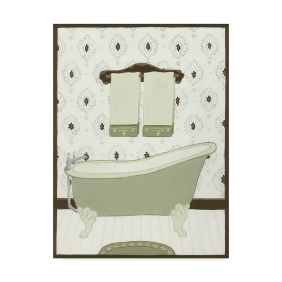 Trademark Fine Art 'Parisian Bath I' Canvas Art by June Erica Vess