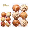 thumbnail image 2 of Juego de 6 bolas de jengibre para árbol de Navidad de 8 cm, diseño de hombrecito de jengibre, galletas de dibujos animados, bolas de Navidad, adornos colgantes, decoraciones para fiestas navideñas en, 2 of 5