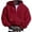 Red, variant on Men's Full Zip Hoodie Sweatshirt with Pocket Long Sleeve Crewneck Casual Versatile Cardigan Top for Spring Fall