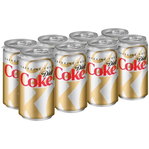 Diet Coke Caffeine Free Soft Drink 7 5 Fl Oz 8 Count Walmart 