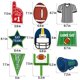thumbnail image 4 of Decoraciones de remolino colgantes de fútbol de 36 quilates, decoraciones para el día del juego del Super Bowl, suministros para fiestas del día del juego deportivo, 4 of 5