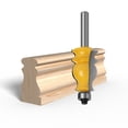 thumbnail image 2 of Professional Wood Carving Router Bit 6mm Shanks Fish Tail Design For Accuracy Curved Edges, 2 of 8