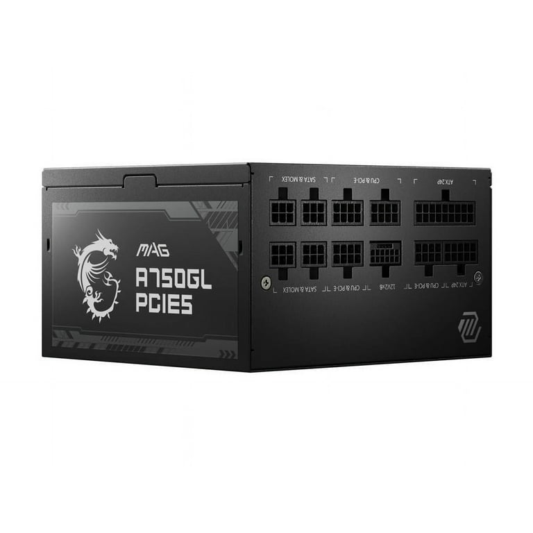 MSI - MAG A750GL PCIE 5.0, 80 GOLD Fully Modular Gaming PSU