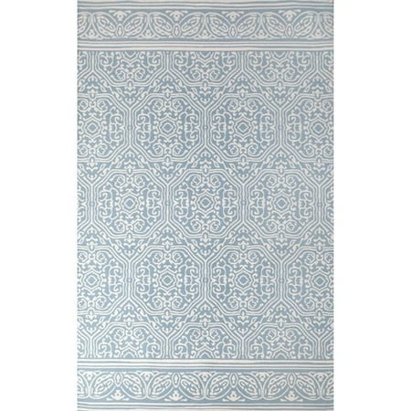 Tuft & Loom Venezia Hand-Woven Blue/Ivory Indoor Area Rug