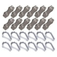thumbnail image 5 of Lefu 12PCS Duplex Clamp and Wire Rope Thimble Kit 304 Stainless Steel Rope Clip, 5 of 5