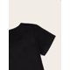 thumbnail image 4 of ”Hello Preschool“ Colorful Letter Print Girls' T-Shirt - Short Sleeve, Crew Neck, Cotton Blend, Casual Summer & Spring Top with Knot Detail, Preschool Shirt, 4 of 6