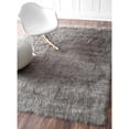 thumbnail image 3 of Nuloom Tapis Shag en Gris de 3 Pi x 5 Pi de Style, 3 of 5