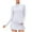 White, variant on ZyeKqe Womens Workout Tops Long Sleeve Quarter Zip Pullover Yoga Athletic Slim Fitted Quick Dry Crop Shirts