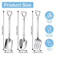 thumbnail image 5 of 12PCS Dessert Spoons and Forks Set, Shovel Shape Ice Cream Spoons, Mini Shovel Spoons for Coffee Yogurt Cake Fruit, 5 of 5