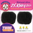 thumbnail image 3 of Janet Collection Virgin Human Hair Natural Afro 2X Kinky Bulk (8-18") (TWIN) [18"] (METAL GRAY), 3 of 4