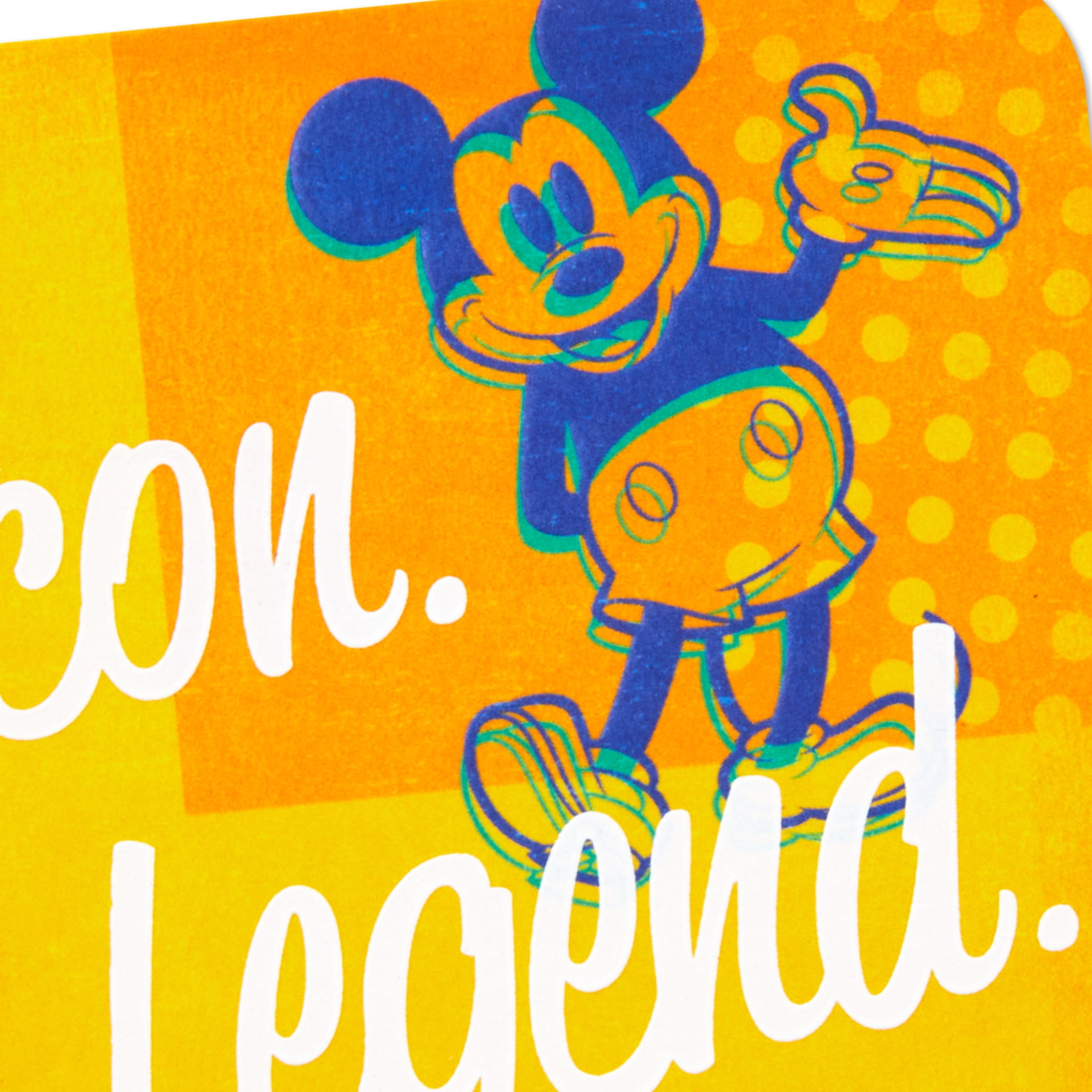 Hallmark Disney Mickey Mouse Birthday Card (Icon and Legend)