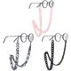 thumbnail image 1 of piezas de cadena de gafas de acrílico para gafas, correa para gafas con ganchos de silicona ajustables, cordón de cadena antideslizante para gafas de sol de moda para mujer oso de fresa  Juguete, 1 of 5