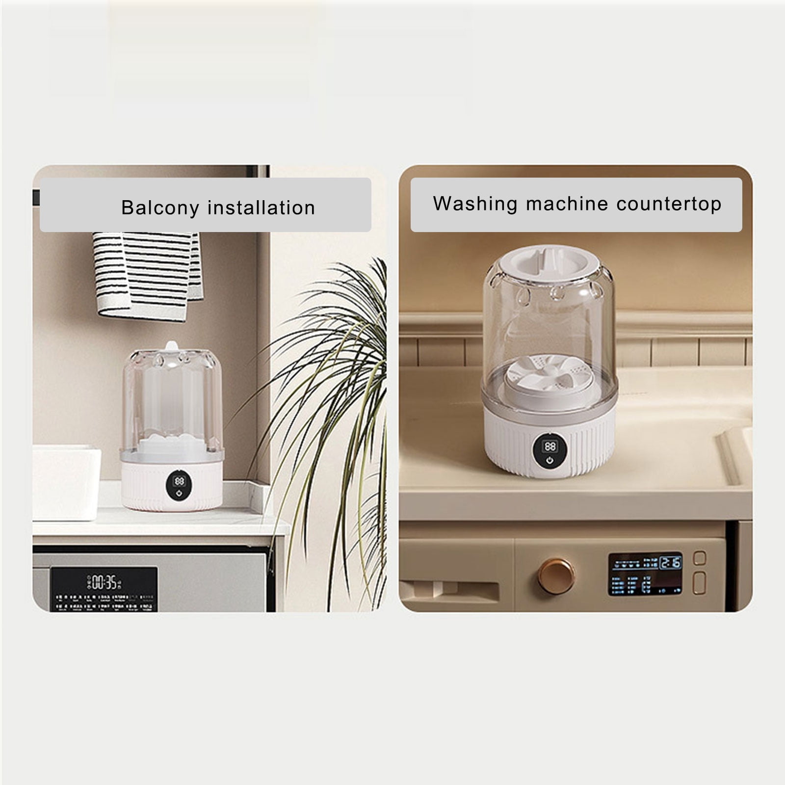 3000mAh Rechargeable Portable Miniature Washing Machine For Underwear Socks Wireless Washer Home Laundry Solution