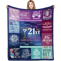 30th Birthday Gifts for Women Blanket 60x50in, 30th Birthday Gifts for Her, 30th Birthday Decorations for Women, 30 Year Old Birthday Gifts for Women Sister Wife Friend Soft Warm Throw Blanket
