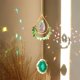 thumbnail image 4 of Wind Chime Crystal Catcher Adornos de piedra natural ámbar Craft (Verde) JShteea Libre de BPA, 4 of 6