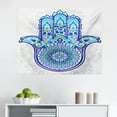 thumbnail image 1 of Hamsa Tapestry, Evil Eye Themed Boho Ombre Color Pattern Hamsa Hands Cosmos Mandala, Fabric Wall Hanging Decor for Bedroom Living Room Dorm, 2 Sizes, Blue Purple, by Ambesonne, 1 of 1