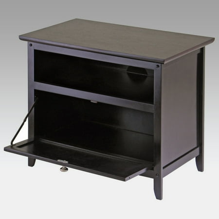 Wood Zara Espresso TV Stand for TVs up to 32