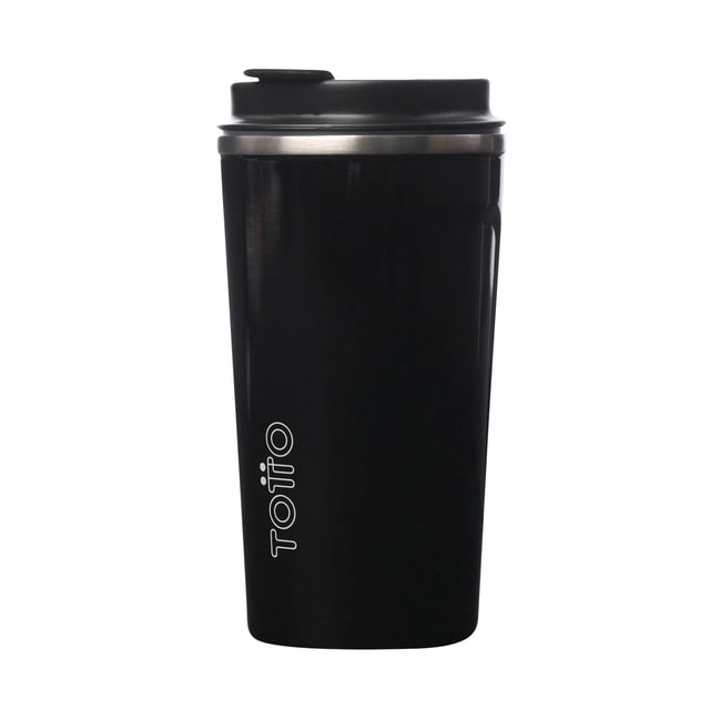TOTTO Termo con Capacidad de 480 ML para Bebidas Calientes y Frías MUGELL negro M