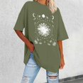 thumbnail image 2 of YDLCAFD Button Down Shirts for Women Work Pattern Women Oversized Loose Crew Neck Short Sleeve T Shirts Summer Tops Shirt Tops Women Printed Casual Tops Blouse, 2 of 4