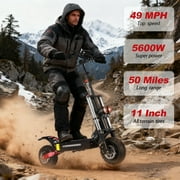 ZonDoo All Terrain Adults 54 mph Electric Scooter with Seat, 50.00 in x 24.00 in x 55.00 in, 150 lb
