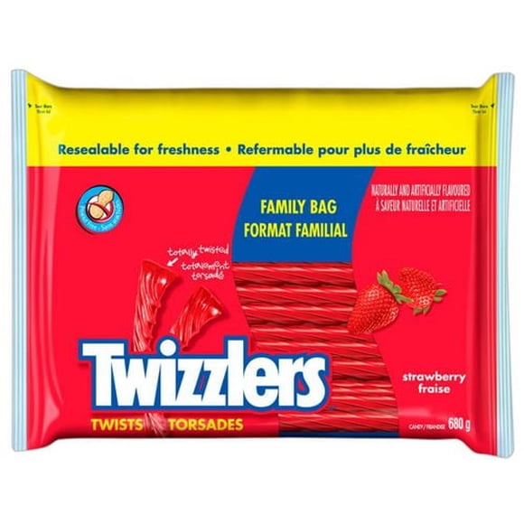 Torsades à la fraise TWIZZLERS, sac familial de 680 g