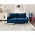 thumbnail image 2 of Kingway Furniture Almor Velvet Living Room Loveseat in Space Blue, 2 of 4
